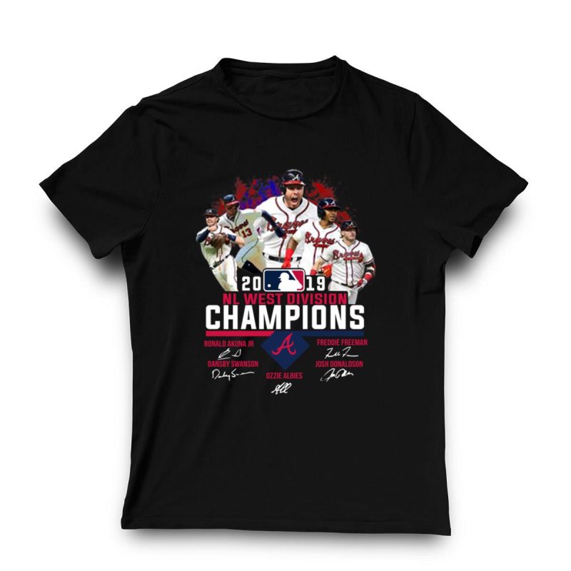 Atlanta Braves 2019 Nl East Champions Signature T-Shirt - Image 3