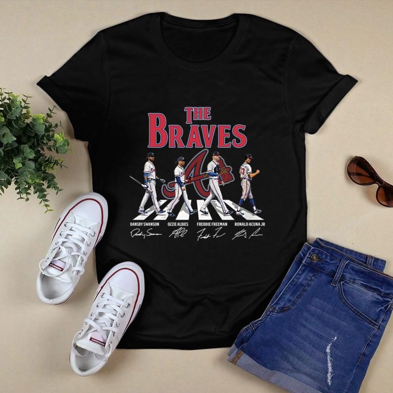 Atlanta Braves Abbey Road Legends T-Shirt – Vintage Baseball Style - Image 5
