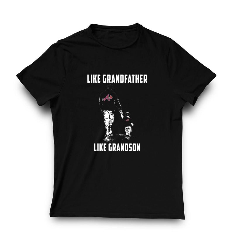 Atlanta Braves Grandfather & Grandson Matching T-Shirts For Family Fun - Image 3