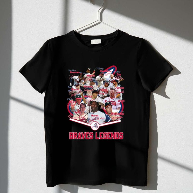 Atlanta Braves Legends Signed T-Shirt – Exclusive Collector'S Item