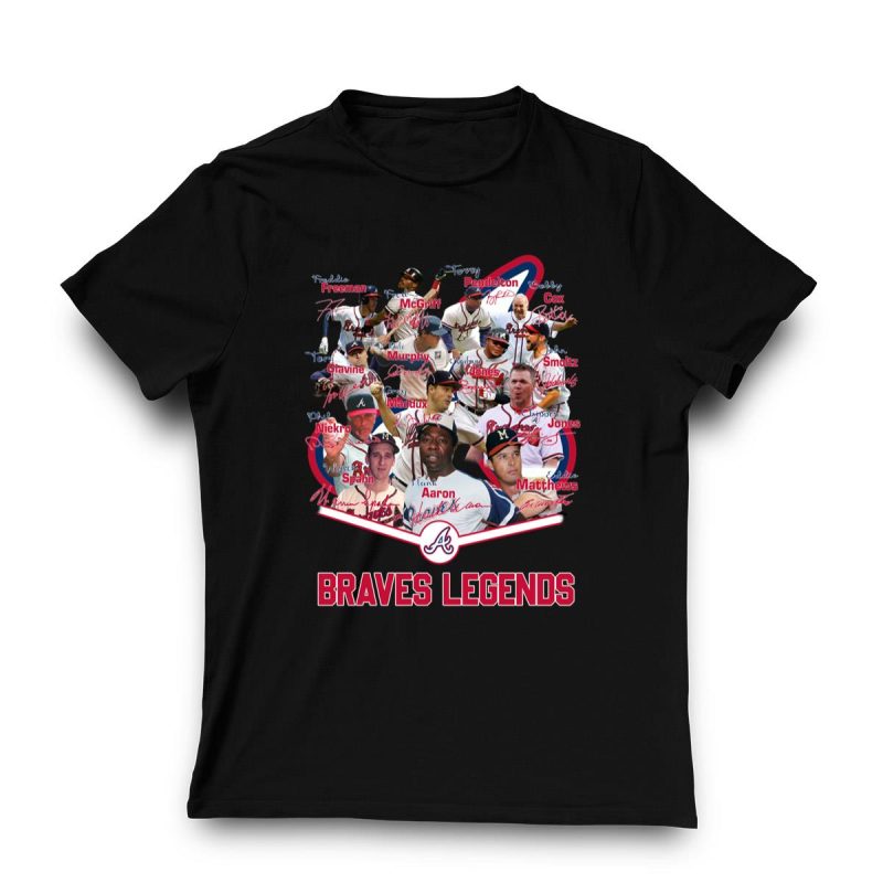 Atlanta Braves Legends Signed T-Shirt – Exclusive Collector'S Item - Image 3