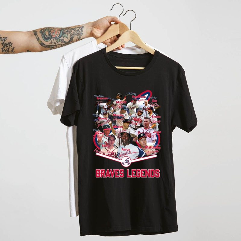 Atlanta Braves Legends Signed T-Shirt – Exclusive Collector'S Item - Image 4