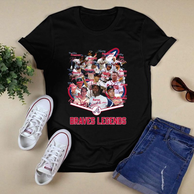 Atlanta Braves Legends Signed T-Shirt – Exclusive Collector'S Item - Image 5