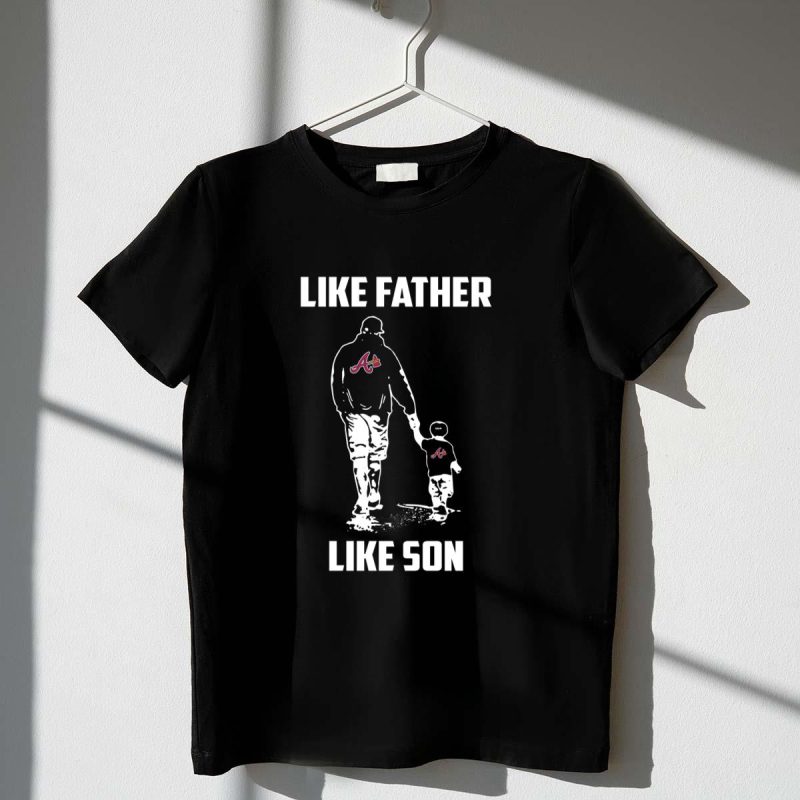 Atlanta Braves Father-Son Matching T-Shirt – Perfect For Game Day!