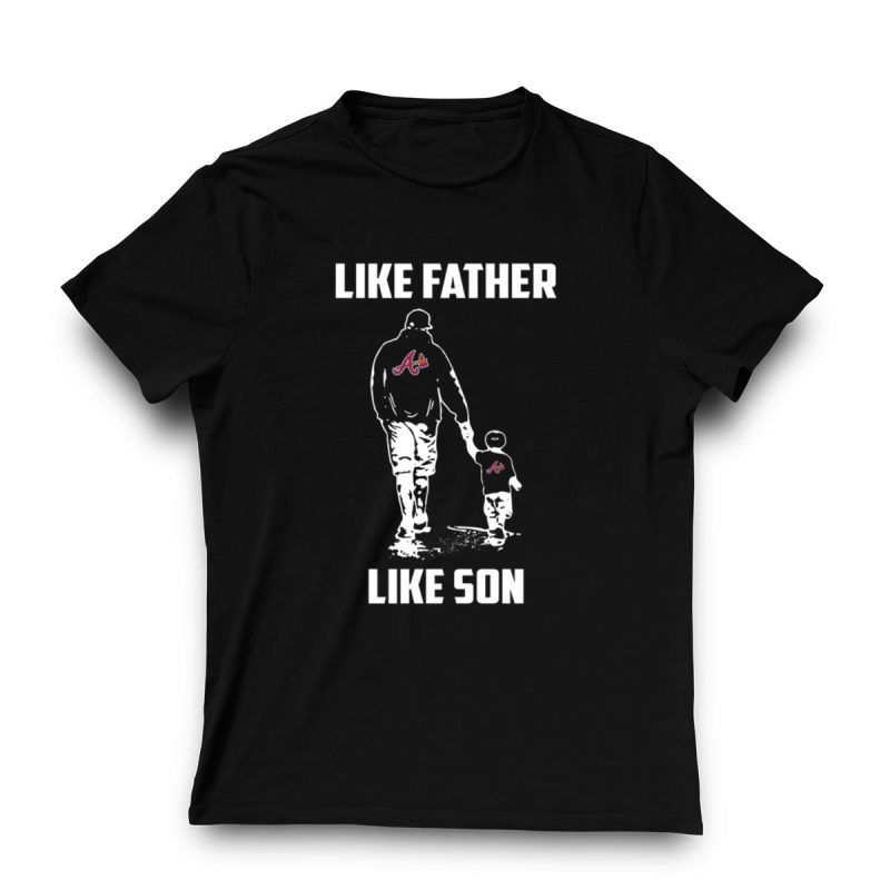 Atlanta Braves Father-Son Matching T-Shirt – Perfect For Game Day! - Image 3