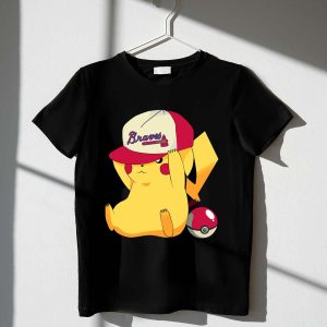 Atlanta Braves Pikachu Pokemon T-Shirt – Fun And Stylish Fan Apparel