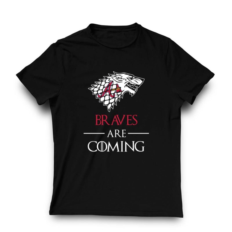 Atlanta Braves Stark House Game Of Thrones T-Shirt For Fans - Image 3