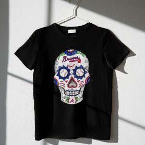 Atlanta Braves Sugar Skull T-Shirt - Unique Fan Gear For Game Day