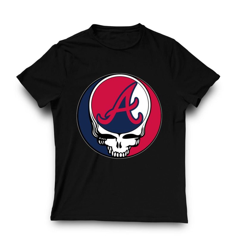 Atlanta Braves Grateful Dead Graphic T-Shirt For Fans - Image 3