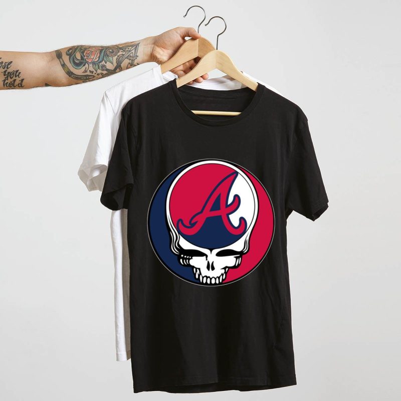 Atlanta Braves Grateful Dead Graphic T-Shirt For Fans - Image 4