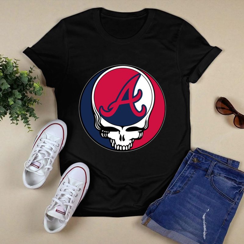 Atlanta Braves Grateful Dead Graphic T-Shirt For Fans - Image 5