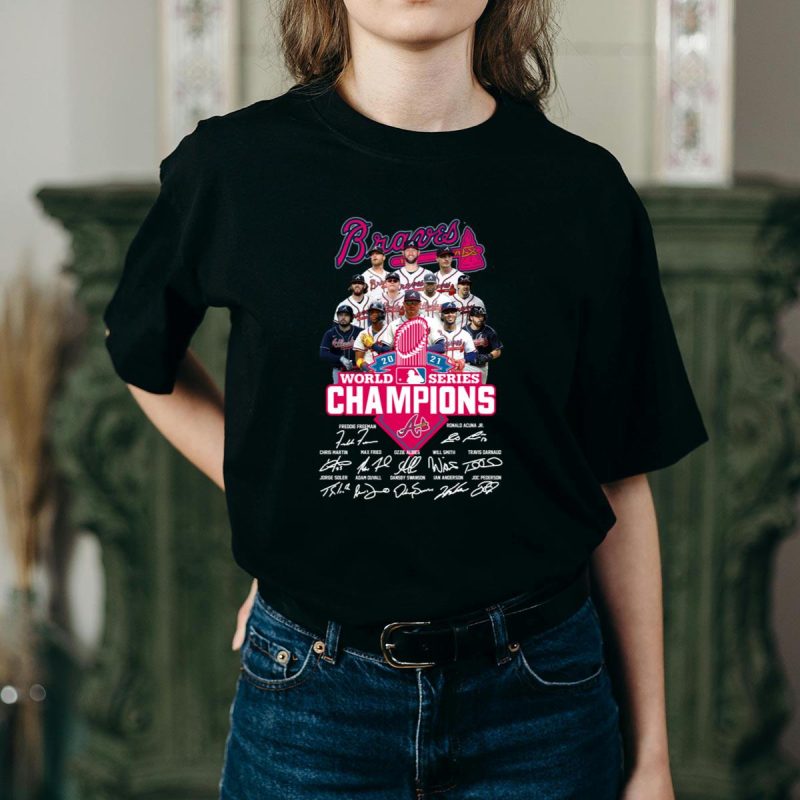 Atlanta Braves 2022 World Series Champions T-Shirt For Fans - Image 2