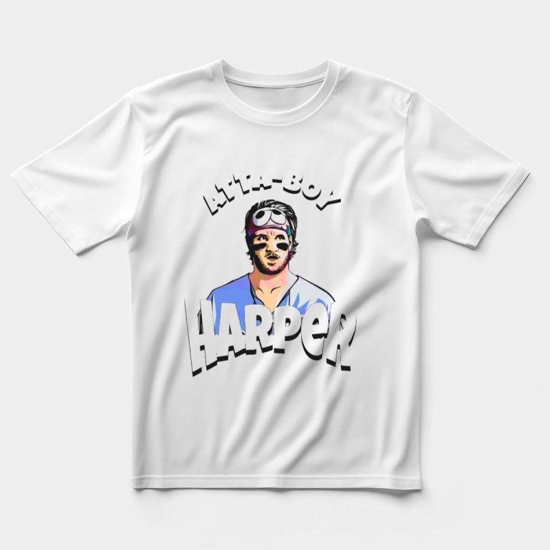 Harper Phillies Atta Boy T-Shirt - Trendy Baseball Fan T-Shirt - Image 5