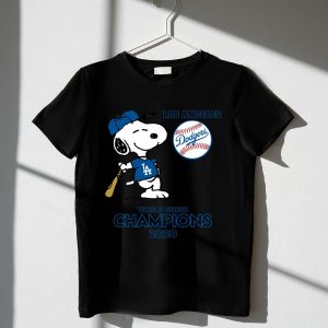 Snoopy Los Angeles Dodgers 2020 World Series Champions T-Shirt