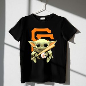 Baby Yoda San Francisco Giants Logo T-Shirt – Fun Baseball Fan Gear