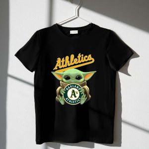 Baby Yoda Oakland Athletics Baseball T-Shirt For Fans