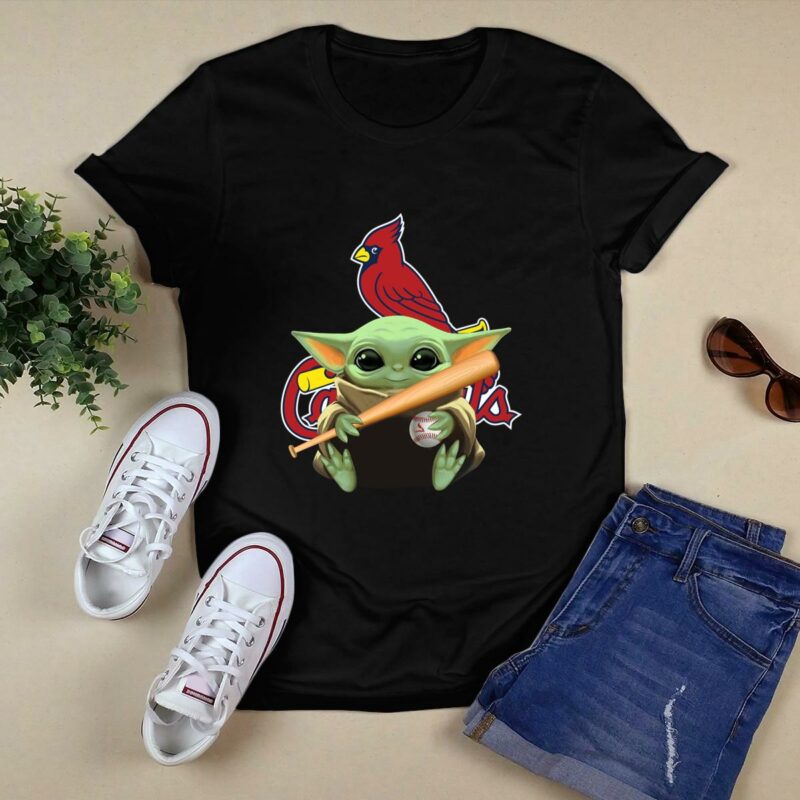 Baby Yoda St Louis Cardinals Graphic T-Shirt – Unisex Fan Gift - Image 5