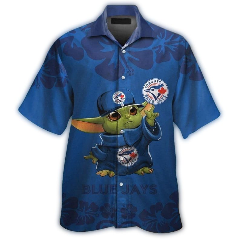 Baby Yoda Toronto Blue Jays Hawaiian Shirt 1