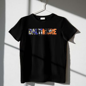 Baltimore Ravens & Orioles Lettering T-Shirt - Stylish Sports Tee