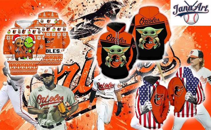 Baltimore Orioles All Over Print Hoodie
