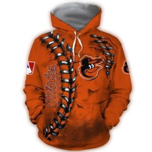 Vintage Baltimore Orioles All Over Print Hoodie For Fans