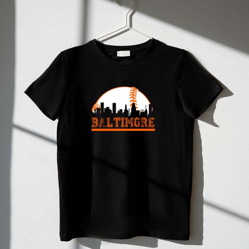 Baltimore Orioles Baseball Skyline Love T Shirt t shirt 1 1