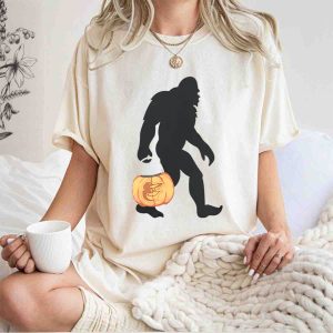Baltimore Orioles Bigfoot Pumpkin Halloween T-Shirt For Fans
