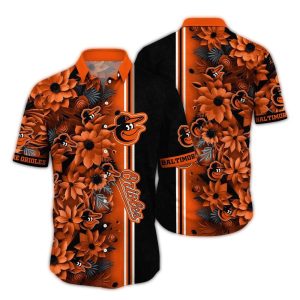 Baltimore Orioles Blossom Stripe Hawaiian Shirt For Fans And Summer Style