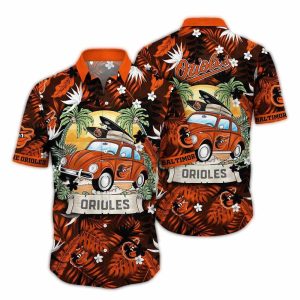 Baltimore Orioles Tropical Hawaiian Shirt For Summer Camping Fun