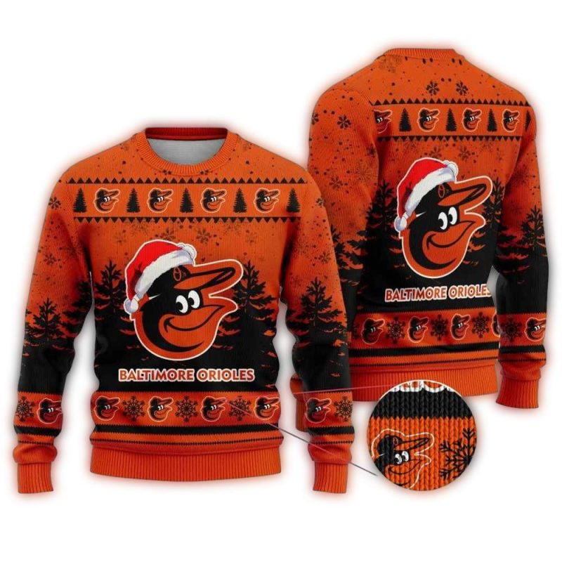 Baltimore Orioles Christmas Holiday Ugly Sweater 1