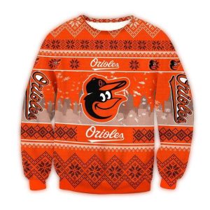 Baltimore Orioles Christmas Pattern Ugly Sweater For Fans