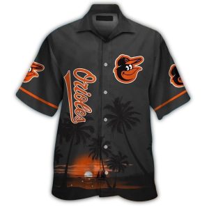 Baltimore Orioles Tropical Hawaiian Shirt - Coconut Dawn Beach Style