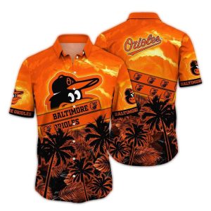 Vintage Baltimore Orioles Coconut Sunset Hawaiian Shirt For Fans