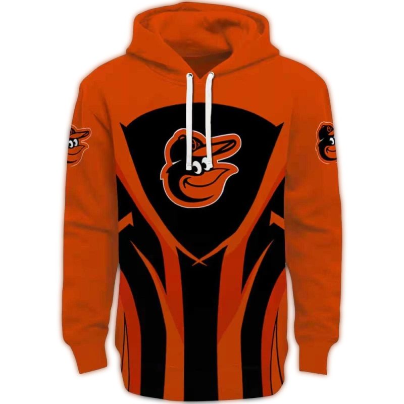 Baltimore Orioles Concentric Lines AOP Hoodie 1
