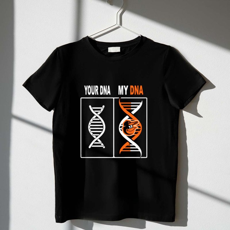 Baltimore Orioles DNA with Iconic Logo Comparison T Shirt t shirt 1 1