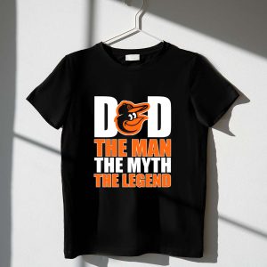 Baltimore Orioles Dad T-Shirt With Iconic Bird Logo - The Man, The Myth, The Legend