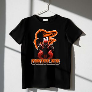 Baltimore Orioles Deadpool Crossover Logo T-Shirt For Fans