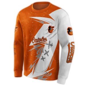 Baltimore Orioles All Over Print Dynamic Slash Sweatshirt For Fans