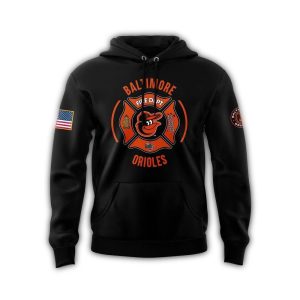 Baltimore Orioles Firefighter Appreciation Night All-Over Print Hoodie