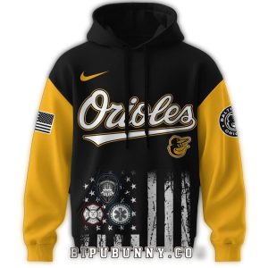 Baltimore Orioles First Responders Night All-Over Print Hoodie For Fans