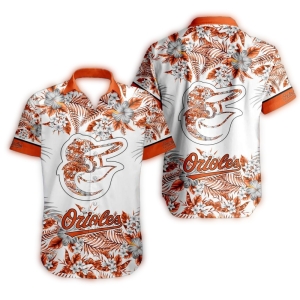 Vintage Baltimore Orioles Floral Pattern Hawaiian Shirt For Fans