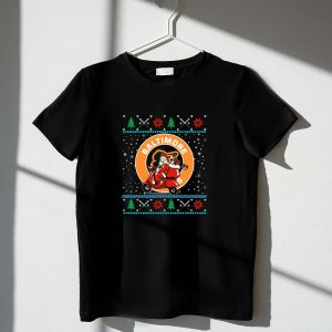 Funny Baltimore Orioles Santa And Reindeer Holiday T-Shirt