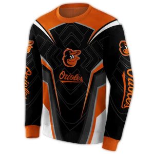 Futuristic Baltimore Orioles All-Over Print Sweatshirt For Fans