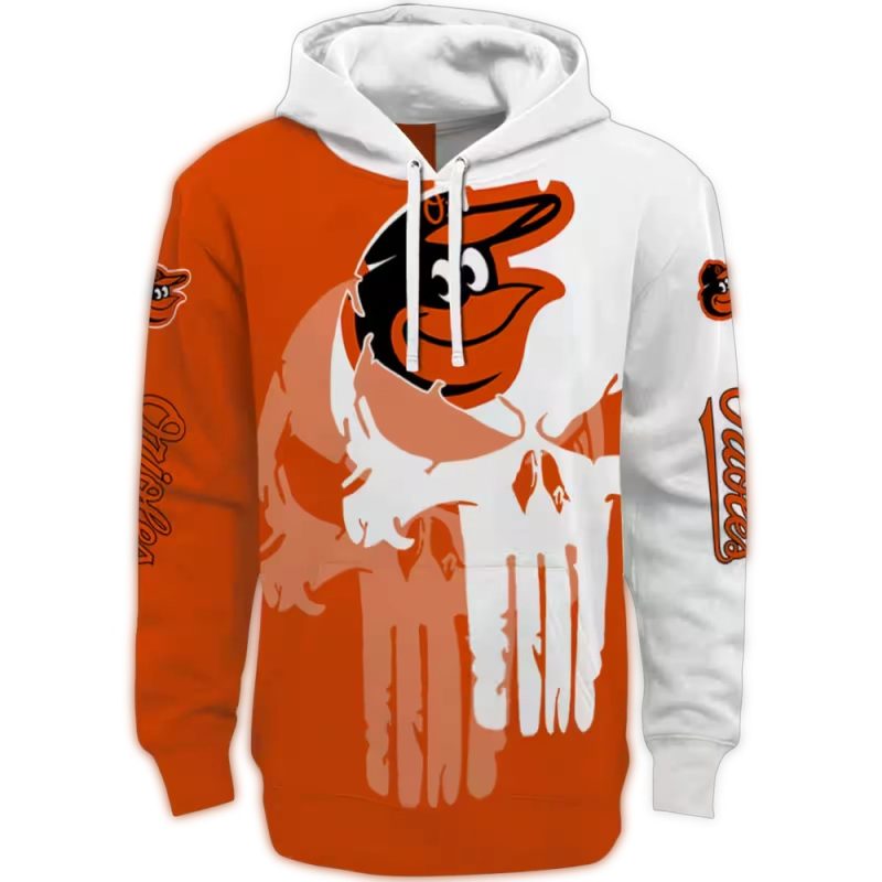 Baltimore Orioles Graphic Punisher AOP Hoodie 1