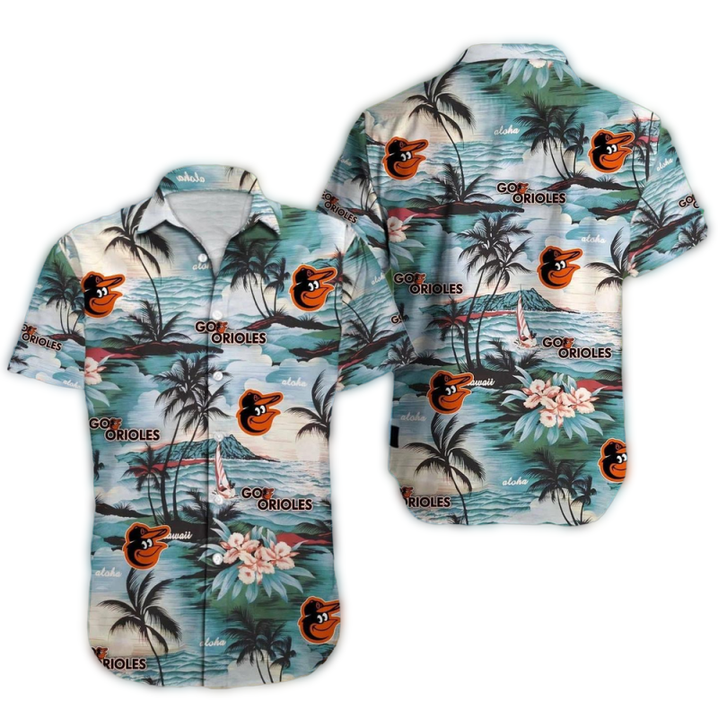 Baltimore Orioles Island Beach Summer Vacation Hawaiian Shirt 1