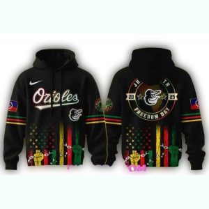 Baltimore Orioles Juneteenth All-Over Print Hoodie For Fans