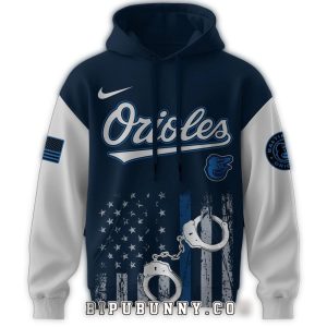 Baltimore Orioles Law Enforcement Appreciation Day All-Over Print Hoodie