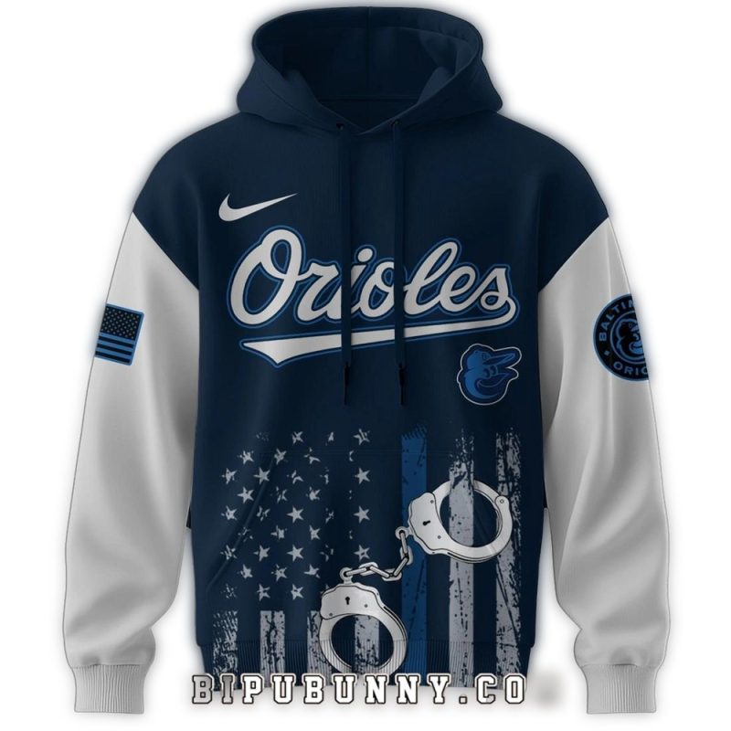 Baltimore Orioles Law Enforcement Appreciation Day AOP Hoodie 1
