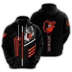 Baltimore Orioles Let'S Go O'S All-Over Print Hoodie For Fans