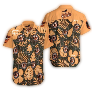 Baltimore Orioles Floral Pattern Hawaiian Shirt For Fans